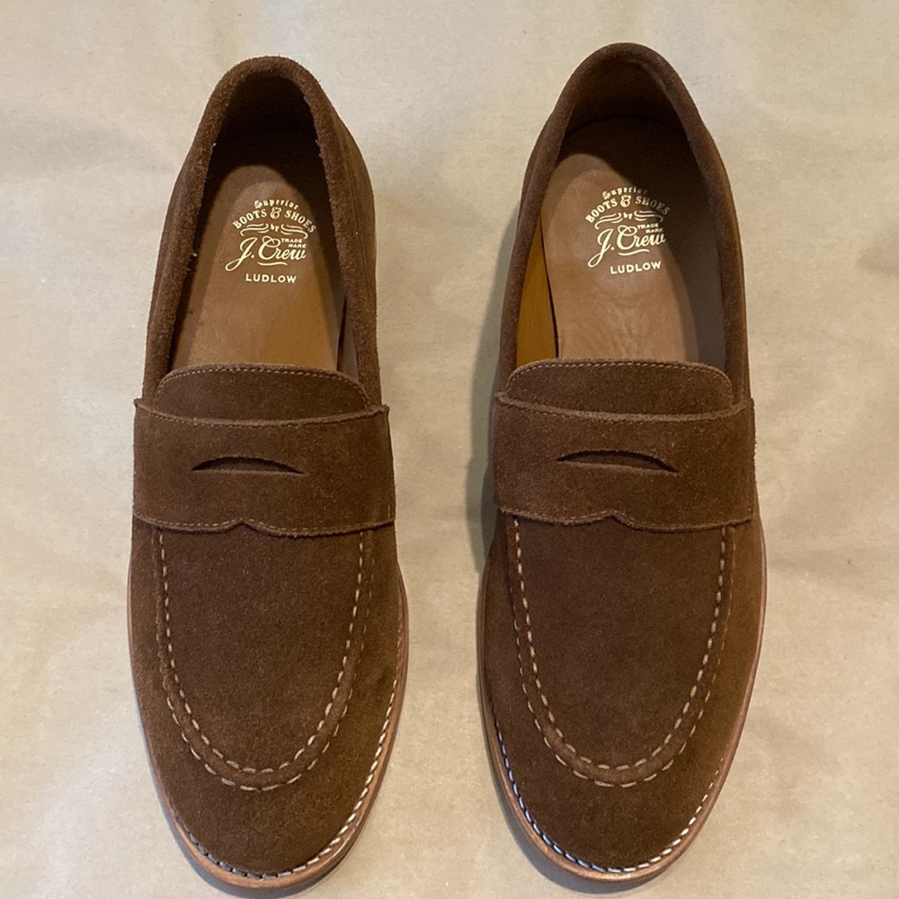 J.Crew Ludlow Suede Penny Loafer